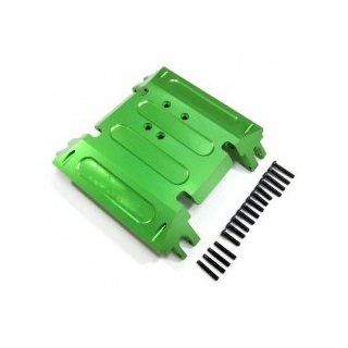 TopCad #23021g Aluminum Skid Plate Green for Axial Wraith: Toys & Games
