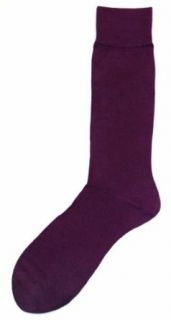 Dark Purple Solid Color Mens Dress Sock   Vannucci at  Mens Clothing store