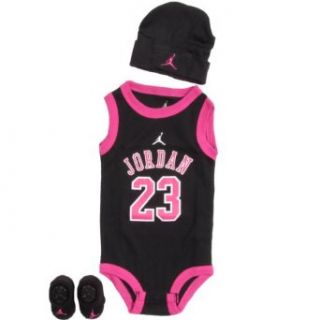 Jordan Baby Clothes 3 Piece Basketball Jersey Set (0 6 months) Black, 0 6 Months : Infant And Toddler Sports Fan Apparel : Clothing