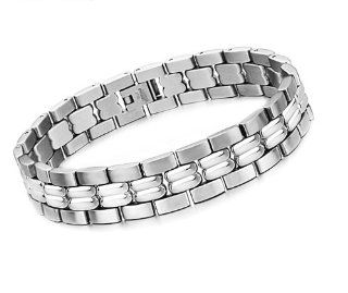 Geminis Jewelry New Fashion Watch Chains Style Men's Stainless Steel Bracelets Bangles Wristband: Jewelry