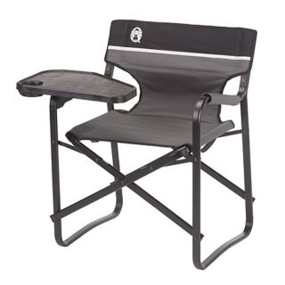 Coleman Camping Deck Chair with Swivel Table   Directors Chairs