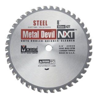 MK Morse CSM842NSC Metal Devil Circular Saw Blade, Steel Cutting, 42 Tooth, 8 Inch    