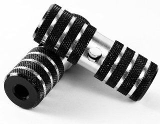 Universal Black & Chrome Bike Bicycle Pegs Bmx Cycling Accessories Parts Light Weight Alloy : Sports & Outdoors