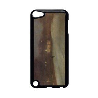 Rikki KnightTM James Abbot McNeill Whistler Art Nocturne Grey and Gold Snow in Chelsea Design iPod Touch Black 5th Generation Hard Shell Case: Computers & Accessories
