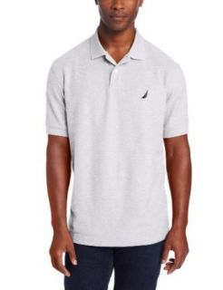Nautica Men's Short Sleeve Solid Deck Polo, Grey Heather, Small at  Mens Clothing store: Polo Shirts