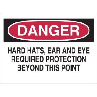 Emedco Fiberglass Required Equipment Sign, Black / Red / White Industrial Warning Signs