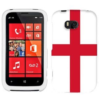 Nokia Lumia 822 England Flag Hard Case Phone Cover Cell Phones & Accessories