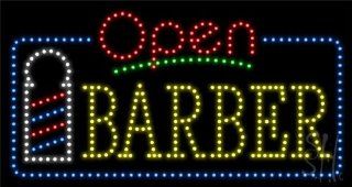 Barber Animated Outdoor LED Sign 17" Tall x 32" Wide x 3.5" Deep  Business And Store Signs 