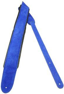 Perris Leathers DLS825 208 2.5 Inch Suede Guitar Strap with Piped Pad Musical Instruments