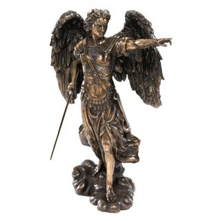 Design Toscano 13.5 in. Uriel: The Archangel Sculpture   Sculptures & Figurines