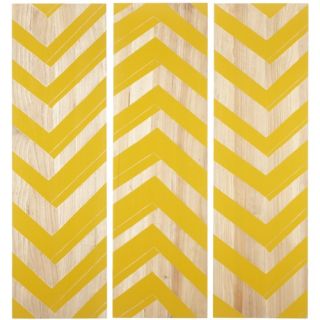 Zig Zag Panels   Set of 3   20W x 60H in. ea.   Wall Sculptures and Panels