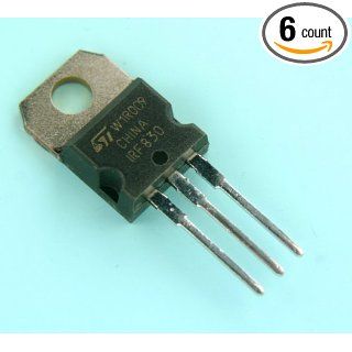 6pcs IRF830 ST Microelectronics MOSFET N Channel 500V 4.5A TO 220: Mosfet Transistors: Industrial & Scientific