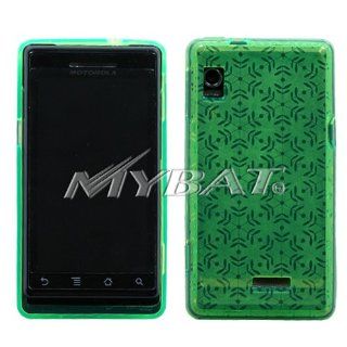 Motorola Droid A855 Dr Green Snowflake Candy Skin Cover Silicone/Gel/Soft/Cover/Case Cell Phones & Accessories