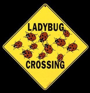 Ladybug Crossing Sign : Yard Signs : Patio, Lawn & Garden