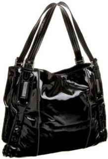 Jessica Simpson Socialista Tote,Black Patent Synthetic,one size: Clothing