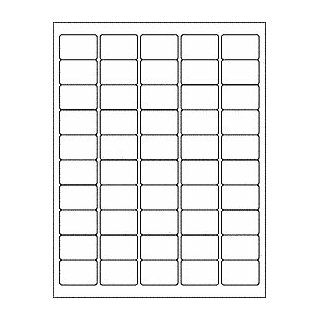 (6 SHEETS) 300 1"x1 1/2" BLANK WHITE STICKERS FOR INKJET & LASER PRINTERS ~ SIZE 8 1/2"X11" STANDARD SHEETS  Printer Labels 