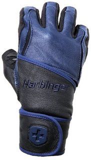 Harbinger Big Grip WristWrap Glove (Midnight Blue/Black, Small) : Exercise Gloves : Sports & Outdoors