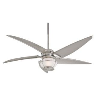 Minka Aire F579 L BNW Magellan 60 in. Indoor / Outdoor Ceiling Fan   Brushed Nickel   Outdoor Ceiling Fans