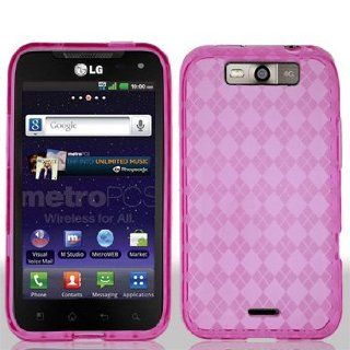 [K@K] PREMIUM LG CONNECT 4G / MS840 / VIPER / LS840 TPU FLEXIBLE SKIN IN HOT PINK: Cell Phones & Accessories