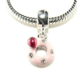 Hidden Gems (865) Silver Plated Dangle Bead, Will Fit Pandora/Troll/Chamilia Style Charm Bracelets: Jewelry