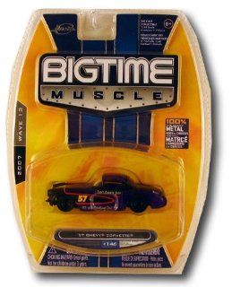 Jada Dub City Big Time Muscle Purple Racing 1957 Chevy Corvette 1:64 Scale Die Cast Car: Toys & Games