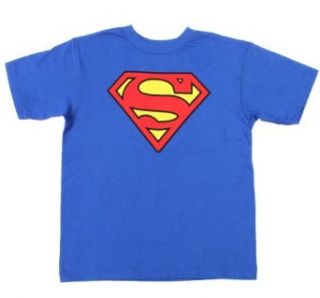 DC Comics Superman Man Of Steel Classic Logo T Shirt (4/5): Clothing