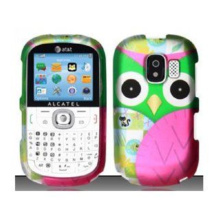 3 Items Combo For Alcatel One Touch OT871A (AT&T) Colorful Owl Design Hard Case Snap On Protector Cover + Free Opening Tool + Free American Flag Pin: Cell Phones & Accessories