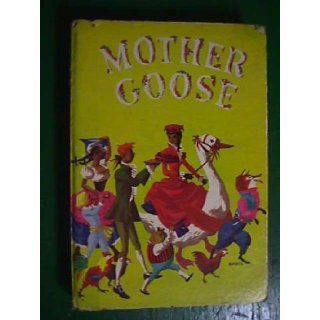 #871 MOTHER GOOSE.. Oversized Linen Book 1940Whitman PublisherColor Illstrated By Ruth E. Newton.RARE Color Cover Little Baker Boy in White Hat & Apron Working at Red Table with Blue Bowl. Rhymes Include Pat A Cake Bakers Man, Little BO : Illstrated By