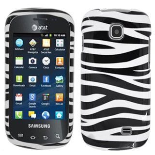 Zebra Black White Hard Case Cover For Samsung Galaxy Appeal i827 with Free Pouch Cell Phones & Accessories