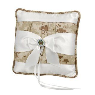 Jamie Lynn Digital Military Collection, Ring Pillow, Tan, Army: Home & Kitchen