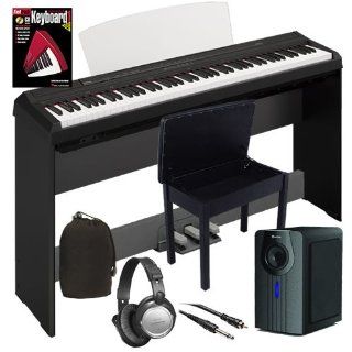 Yamaha P 105 Digital Piano COMPLETE BUNDLE+ w/ Subwoofer, Stand, Bench: Musical Instruments