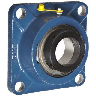 SKF FY 7/8 FM Ball Bearing Flange Unit, 4 Bolts, Eccentric Collar, Regreasable, Contact Seal, Cast Iron, Inch, 0.875" Bore, 2 3/4" Bolt Hole Spacing Width, 2430lbf Dynamic Load Capacity: Flange Block Bearings: Industrial & Scientific
