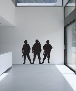 Vinyl Wall Decal Sticker Army Soldiers #852   Wall Decor Stickers