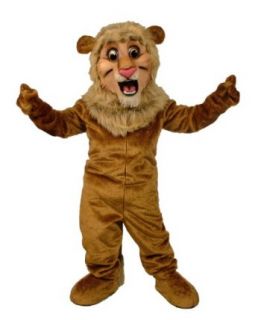 Hap E. Lion Mascot Costume Adult Sized Costumes Clothing