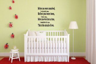 Wall Quote before You Were Conceived (23" X 26.5") Black : Other Products : Everything Else