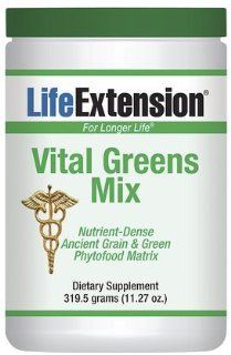 Life Extension Vital Greens Mix Powder, 319.5 Grams: Health & Personal Care