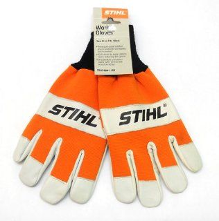 STIHL 7010 884 1126 Work Gloves, One Size : Sthil : Patio, Lawn & Garden