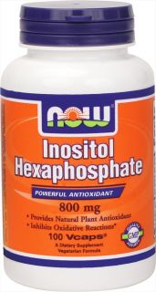 NOW Foods   Inositol Hexaphosphate 800 mg.   100 Vegetarian Capsules