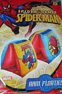 Marvel Spider man Arm Floaties MARVEL SPIDERMAN INFLATABLE ARM POOL FLOATIES AGES 3 & UP: Toys & Games