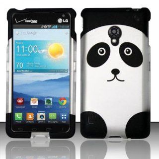 Cell Phone Case Cover Hard Plastic Snap On for LG Lucid 2 VS870 (Verizon)   Cute Panda Bear [In CellCostumes Retail Packaging] 