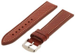 Hadley Roma Men's MSM894RR 200 20 mm Honey Genuine Leather Watch Strap: Watches