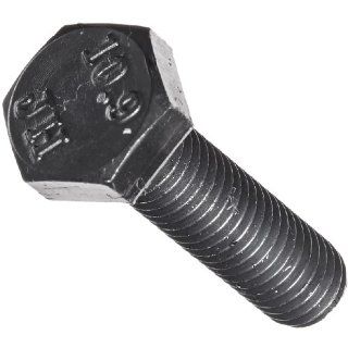 Class 10.9 Steel Cap Screw, Plain Finish, Hex Head, External Hex Drive, Meets DIN 933/ISO 898, 16mm Length, Fully Threaded, M6 1 Metric Coarse Threads (Pack of 100): Cap Screws And Hex Bolts: Industrial & Scientific