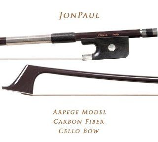 JonPaul Arpege Model Carbon Fiber 4/4 Cello Bow: Musical Instruments