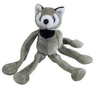 Zanies Polyester Tug n Squeak Buddy Dog Toy, Gray Raccoon, 20 Inch : Pet Squeak Toys : Pet Supplies