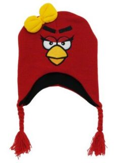 Angry Birds Rovio Red Bird Video Game Toddler Girls Pilot Peruvian Laplander Hat: Novelty Knit Caps: Clothing