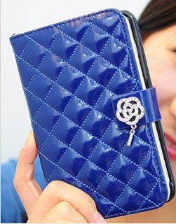 Amante Luxury PU Leather Flip Wallet Case Samsung Galaxy Note 2 II N7100   BLUE: Everything Else