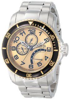 Invicta Men's 15337 Pro Diver Gold Dial Stainless Steel Watch: Invicta: Watches
