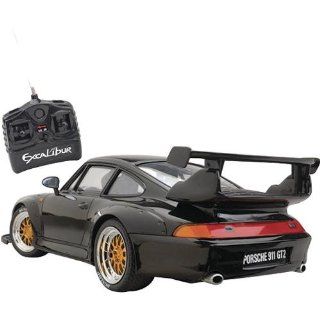 Excalibur Electronic Porsche 911 GT2 1:12 Scale Radio Control Car 921 BLACK: Toys & Games