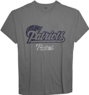 NFL Team Apparel Tall Men's New England Patriots T Shirt XLT Gray #912: Clothing
