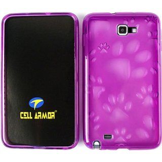 IMAGE RUBBER SKIN SILICON TPU FOR SAMSUNG GALAXY S II NOTE I717 PU045 PURPLE: Cell Phones & Accessories